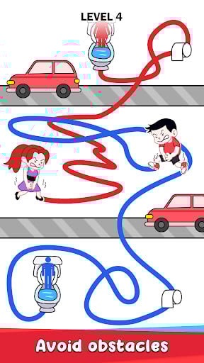 Screenshot Toilet Rush Race: Draw Puzzle