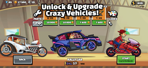 Screenshot Hill Climb Racing 2